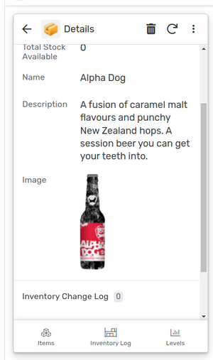 les images et les descriptions s’affichent dans l’application