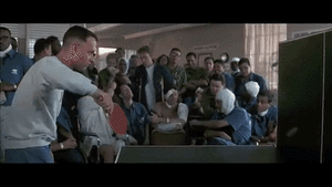 Forrest Gump fait du ping pong solo à l’hopital, entouré de patients
