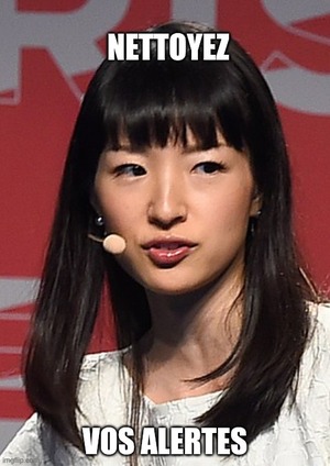 Marie Kondo, nettoyez vos alertes