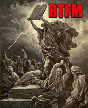 les 10 commandements, parodie RTFM