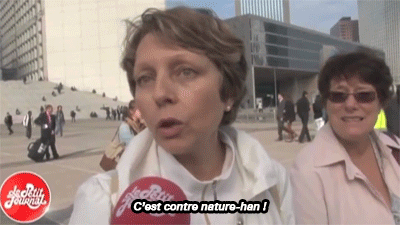 Le petit journal, c’est contre nature, han.