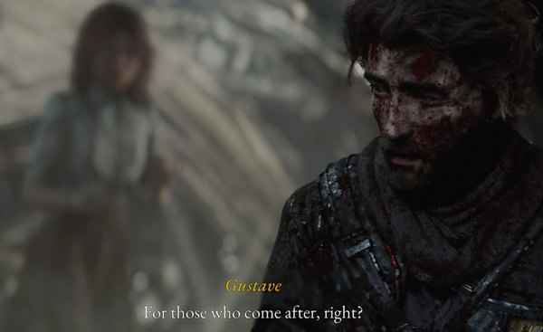  clair obscur, Gustave: for those who come after