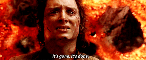 Le seigneur des anneaux, It’s gone, It’s done 