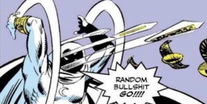 super hero random bullshit go