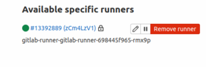 gitlab runner enregistré automatiquement dans gitlab 