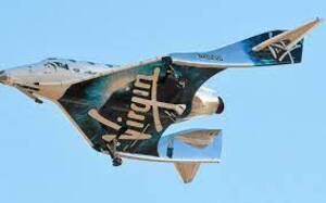 Photo du vaisseau spatial de Virgin Galactic